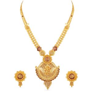 Buy 22 Karat Gold Necklace Set
