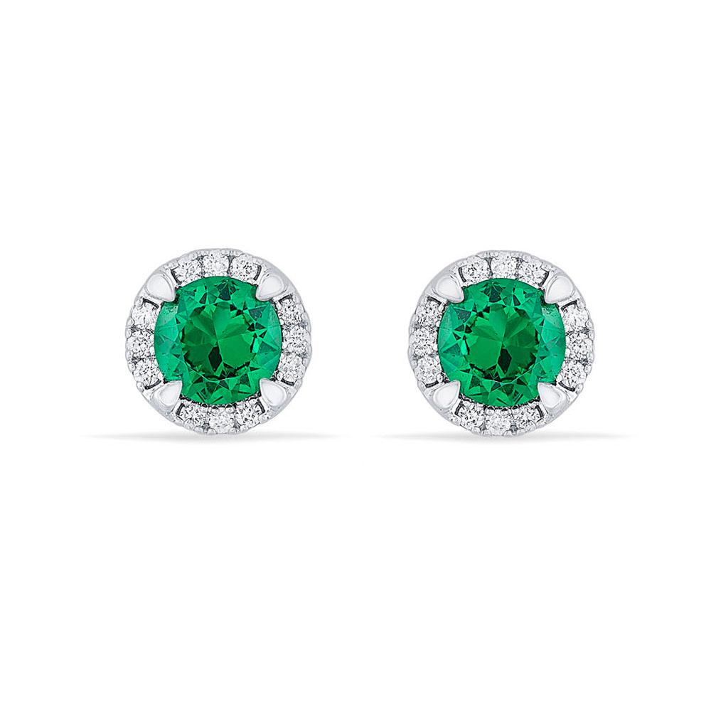 Buy 14 Karat Gold & Diamond Earrings