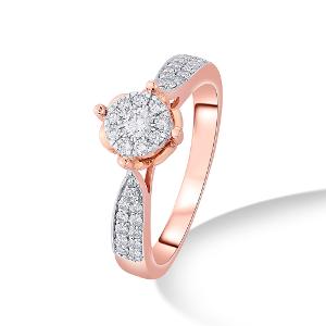 Buy 14 Karat Gold & Diamond Ring
