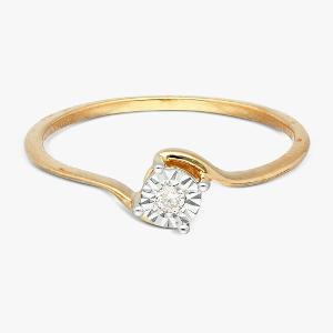 Buy 14 Karat Gold & Diamond Ring