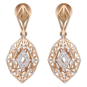 Buy 18 Karat Gold & Diamond Earrings