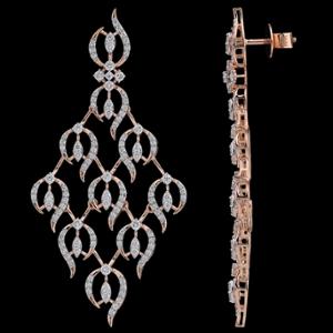 Buy 18 Karat Gold & Diamond Earrings