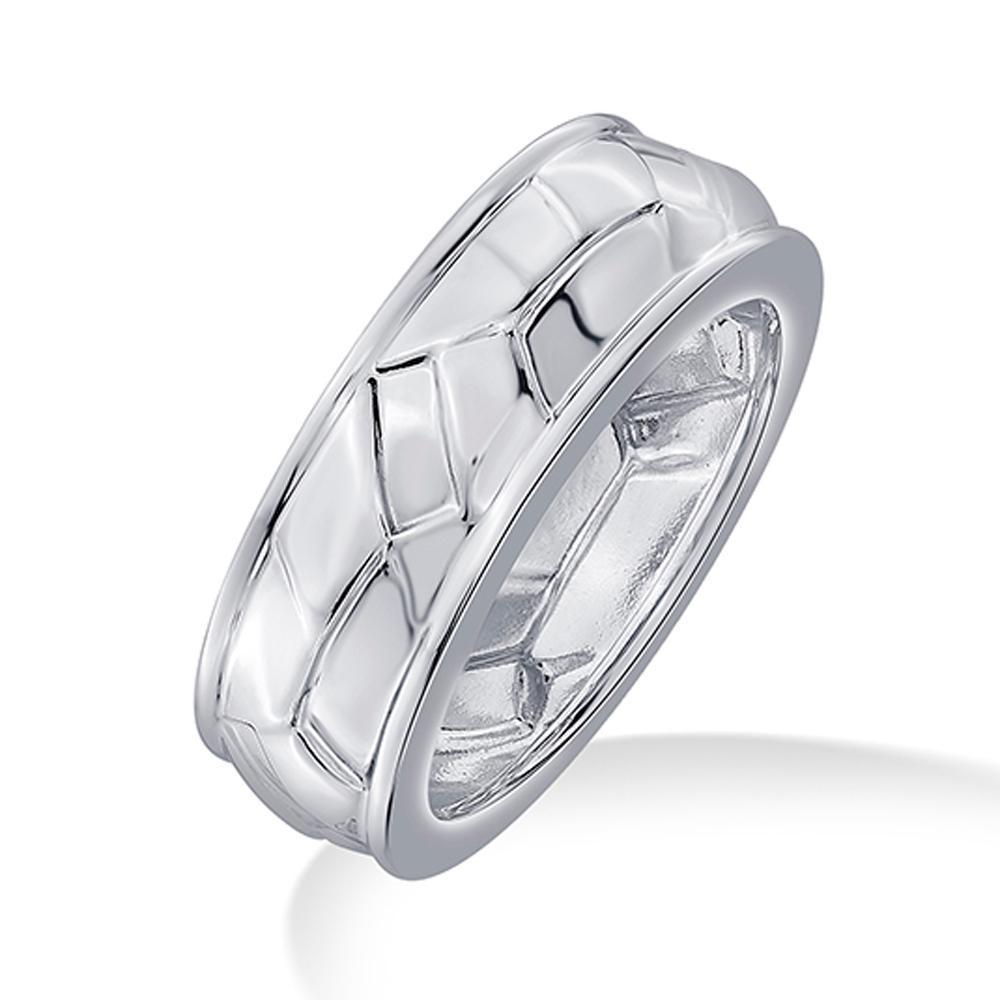 Buy Sculpted Silver Band Ring