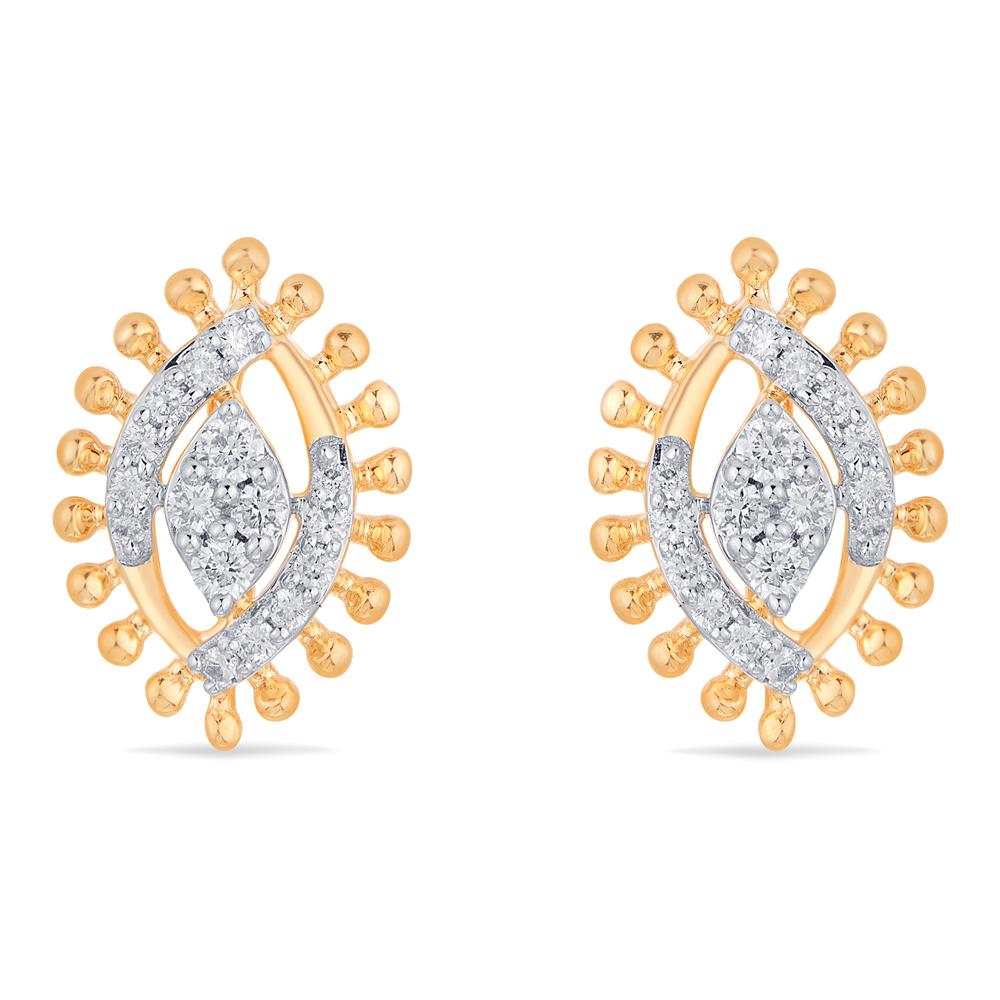 Buy 14 Karat Gold & Diamond Earrings