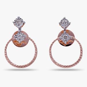 Buy 14 Karat Gold & Diamond Earrings
