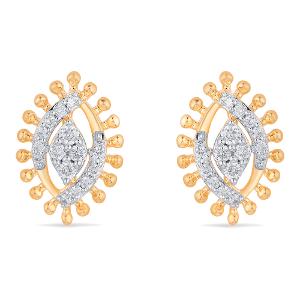 Buy 14 Karat Gold & Diamond Earrings