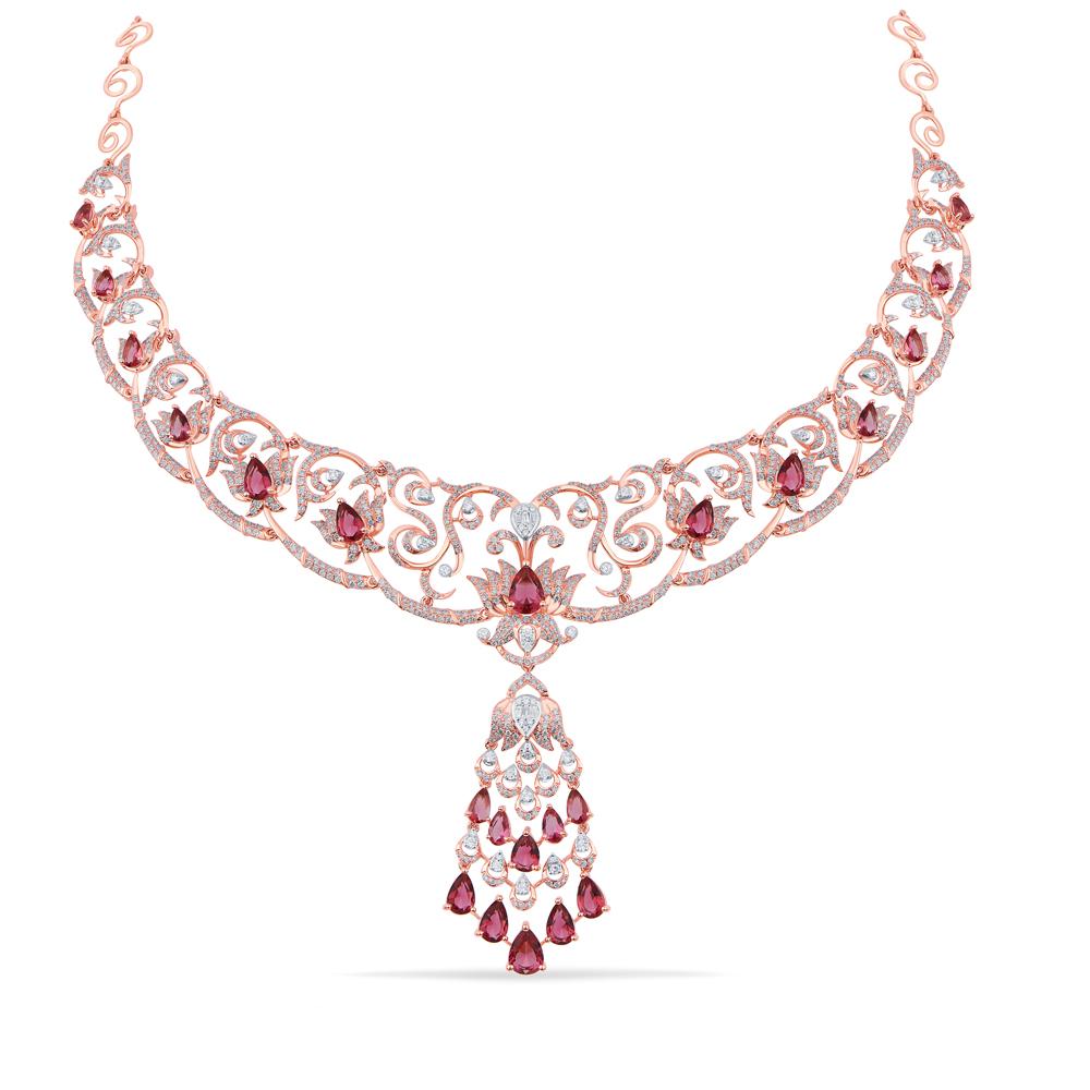 Buy 18 Karat Gold & Diamond Necklace