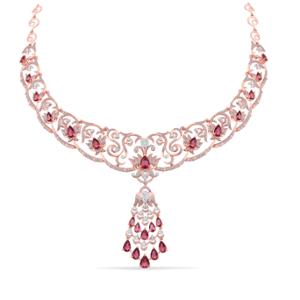 Buy 18 Karat Gold & Diamond Necklace
