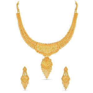 Buy 22 Karat Gold Necklace Set
