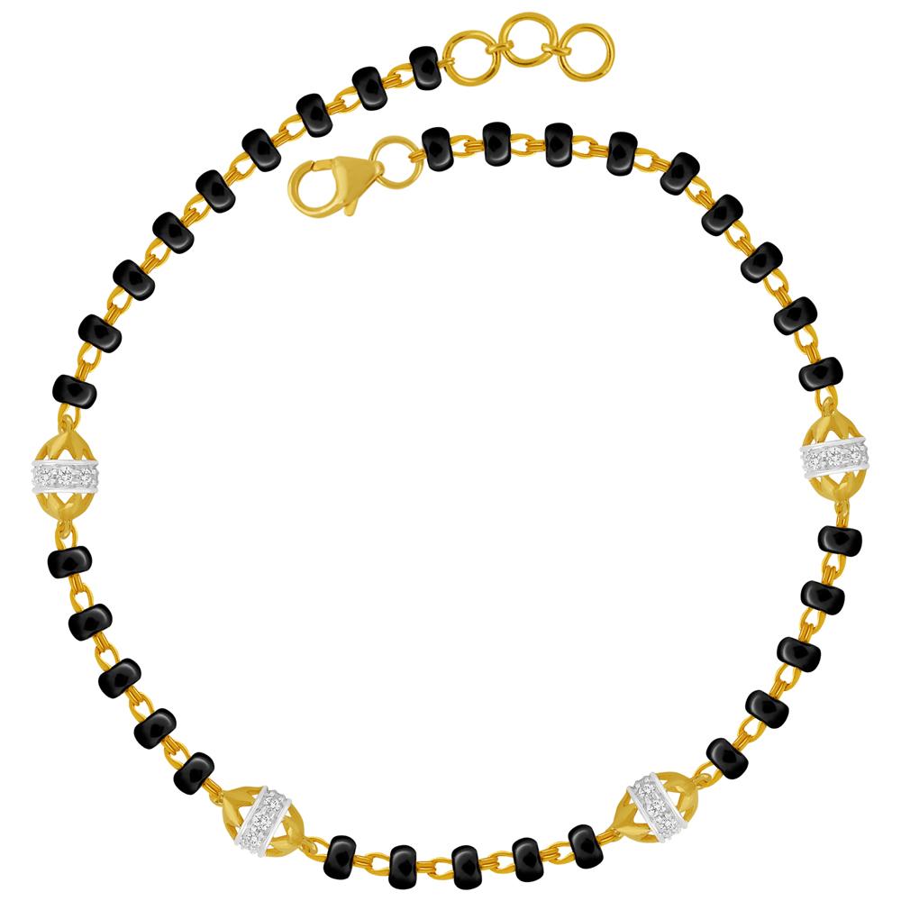 Buy 14 Karat Gold & Diamond Mangalsutra Bracelet