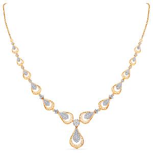 Buy 18 Karat Gold & Diamond Necklace