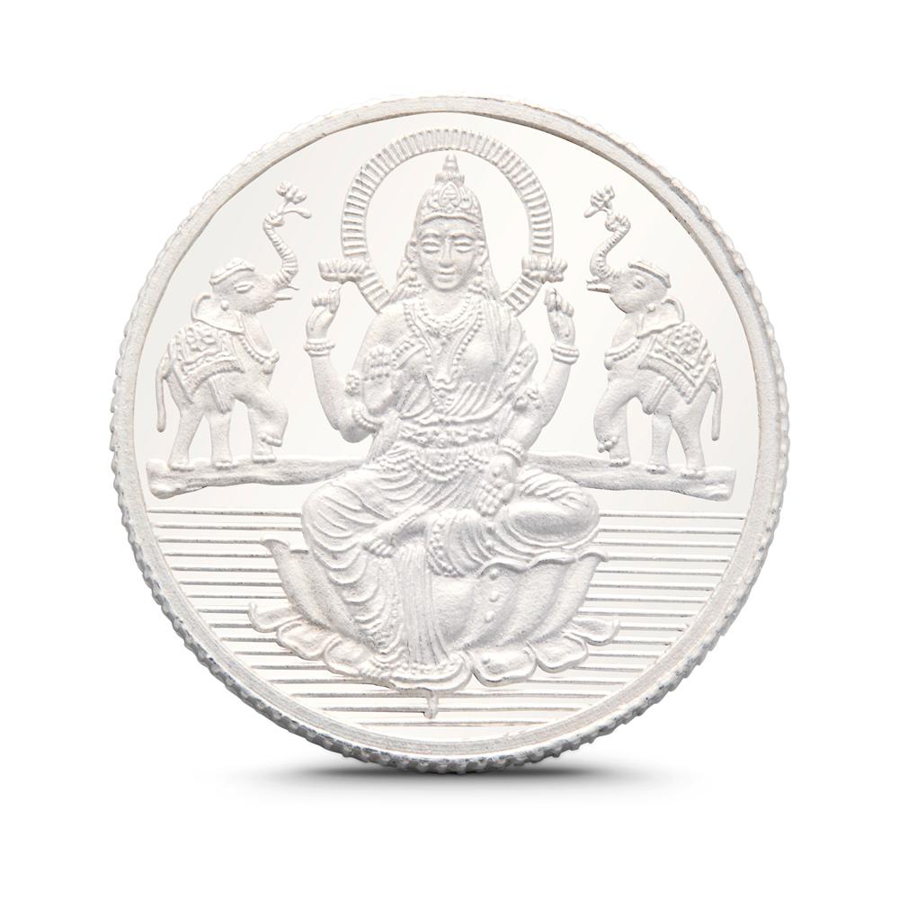 Buy 10 Grams Goddess Laxmi Silver Coin