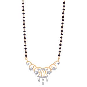Buy 14 Karat Gold & Diamond Mangalsutra