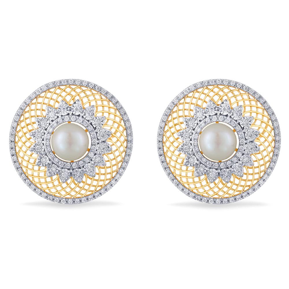 14KT Gold & Diamond Earrings | Diamond - Reliance Jewels