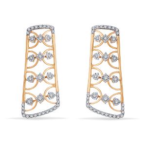 Buy 14 Karat Gold & Diamond Earrings