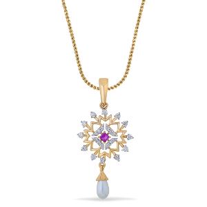Buy 14 Karat Gold & Diamond Pendant