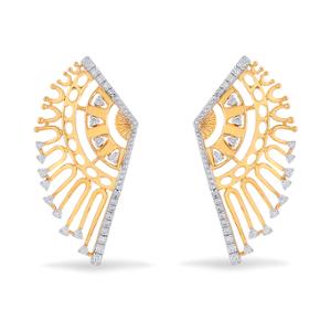 Buy 18 Karat Gold & Diamond Earrings