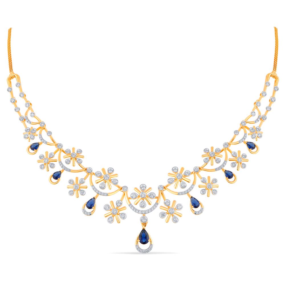 Buy 18 Karat Gold & Diamond Necklace