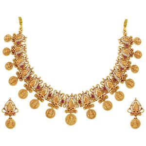 Buy 22 Karat Gold Necklace Set