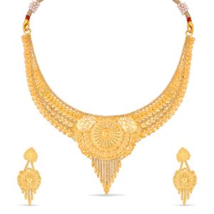 Buy 18 Karat Gold Necklace Set