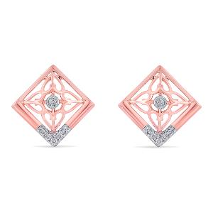 Buy 14 Karat Gold & Diamond Earrings