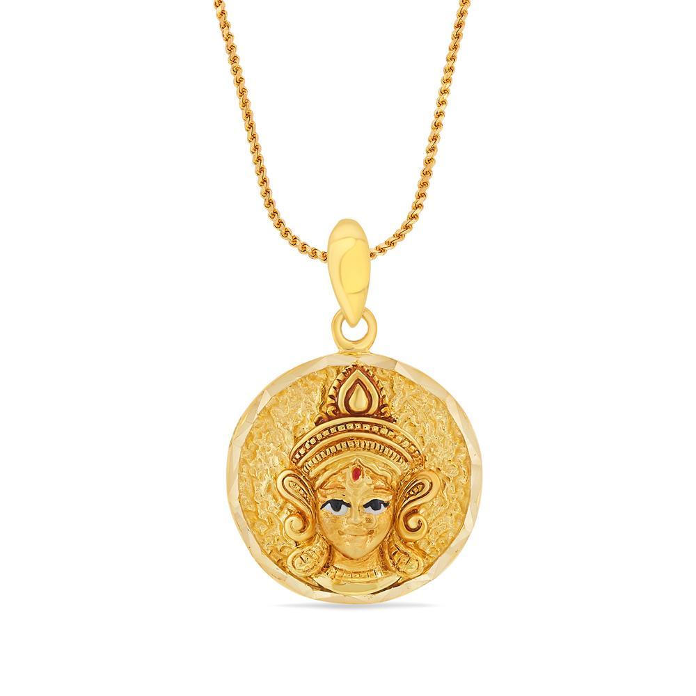 Buy Goddess Durga Gold Pendant