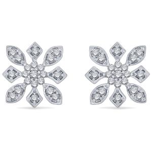 Buy 14 Karat Gold & Diamond Earrings