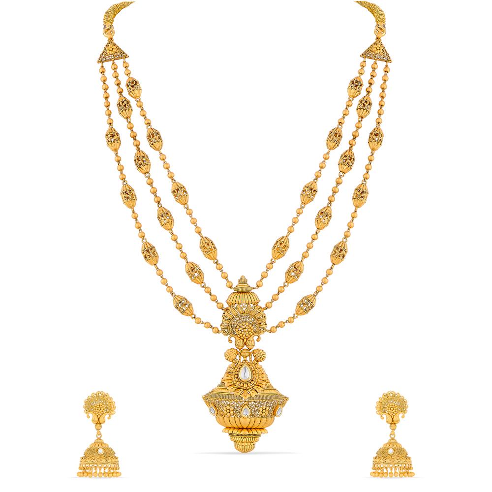 Buy 22 Karat Gold Necklace Set