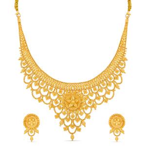 Buy 22 Karat Gold Necklace Set