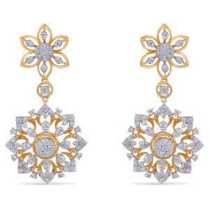 Buy 14 Karat Gold & Diamond Earrings