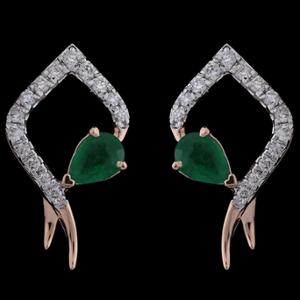 Buy 18 Karat Gold & Diamond Earrings