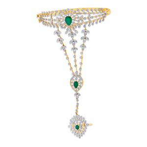 Buy 18 Karat Gold & Diamond Haath Phool