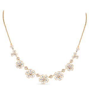 Buy 14 Karat Gold & Diamond Necklace
