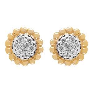 Buy 14 Karat Gold & Diamond Earrings