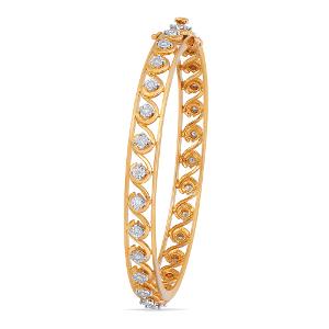 Buy 18 Karat Gold & Diamond Bangle