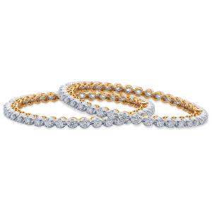 Buy 18 Karat Gold & Diamond Bangle