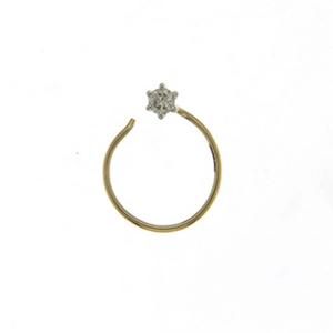 Buy 18 Karat Gold & Diamond Nose Pin