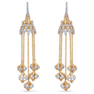 Buy 14 Karat Gold & Diamond Earrings