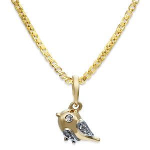 Buy 18 Karat Gold & Diamond Kids Pendant
