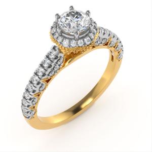 Buy 18 Karat Gold & Diamond Ring
