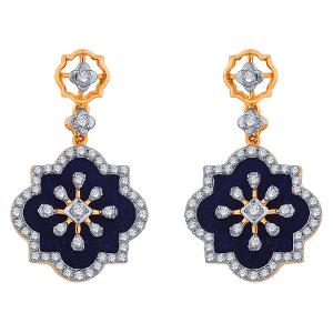 Buy 14 Karat Gold & Diamond Earrings