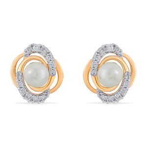 Buy 14 Karat Gold & Diamond Earrings