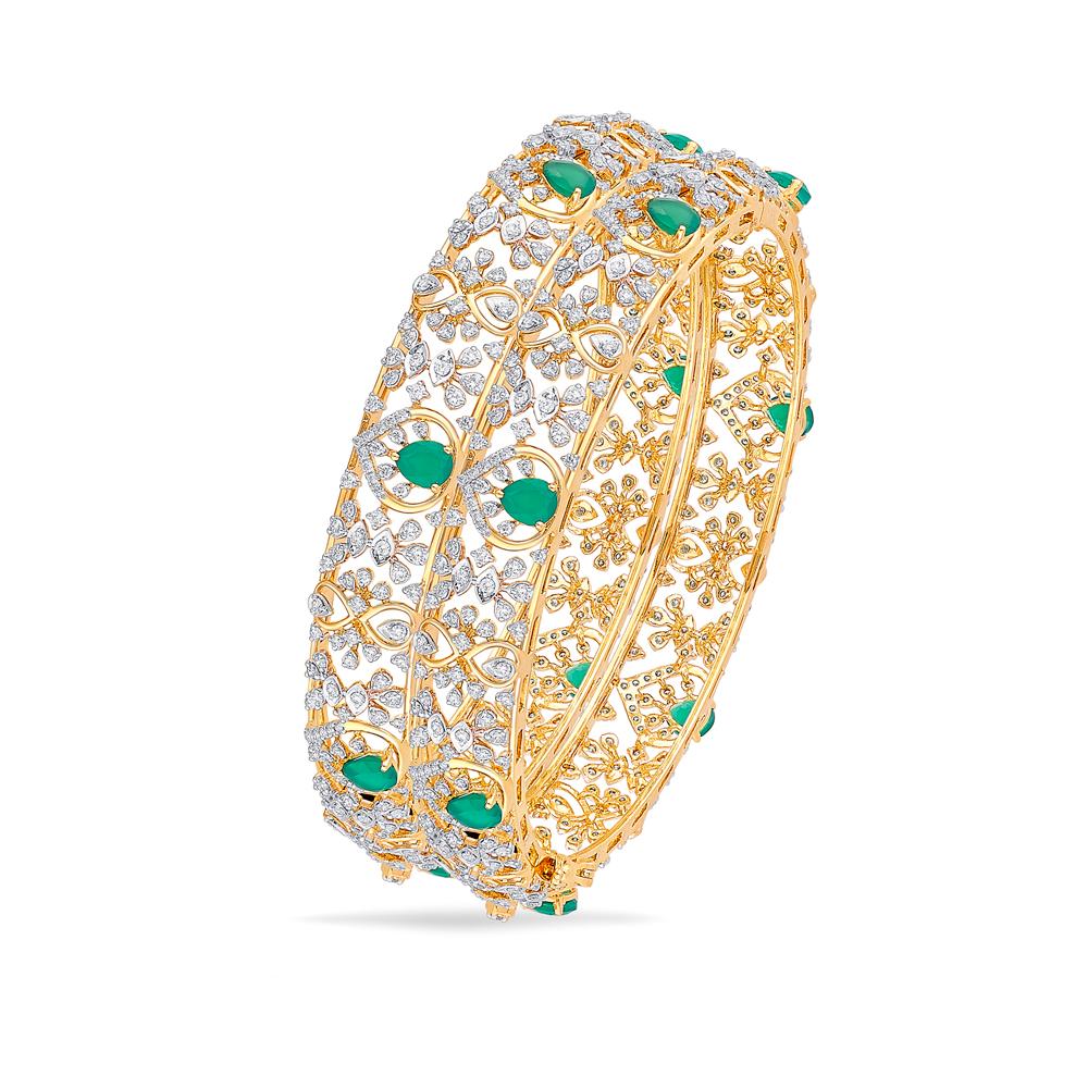 Buy 18 Karat Gold & Diamond Bangles