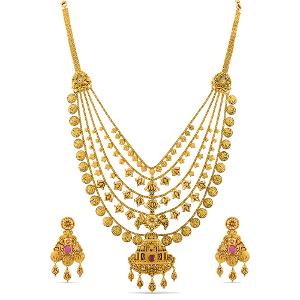 Buy 22 Karat Gold Necklace Set