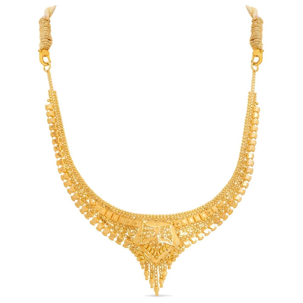22 Kt Gold Necklace Set | Gold - Reliance Jewels