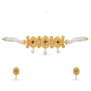 Buy 22 Karat Gold Necklace Set