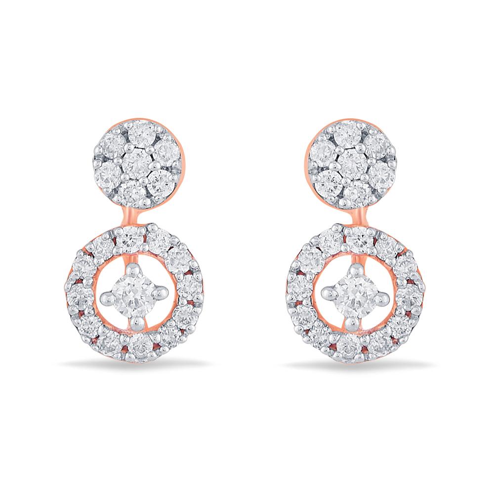 Buy 14 Karat Gold & Diamond Earrings