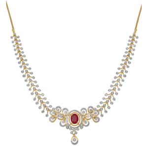 Buy 18 Karat Gold & Diamond Necklace