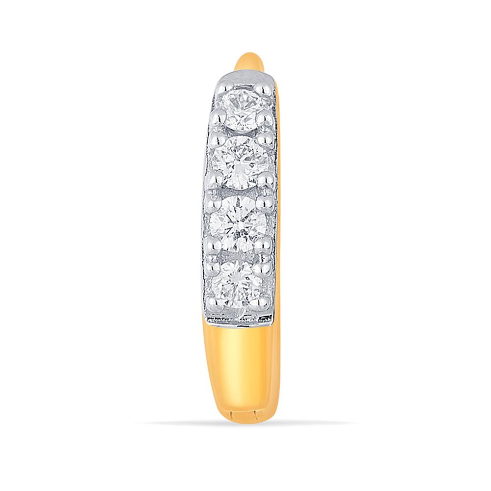 Buy 18 Karat Gold & Diamond Nose Pin