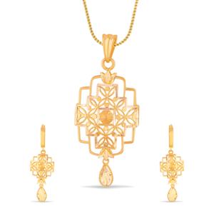 Buy 22 Karat Gold Pendant Set